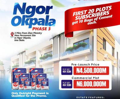 Mixed Use Land, *fortune Garden Estate Phase 3 *4 Minutes to Zion Ministry, Ngor Okpala, Imo, Mixed-use Land for Sale