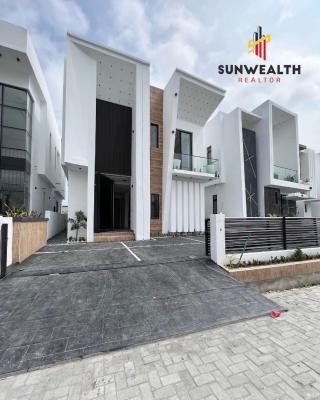 Contemporary 4 Bedroom Detached Duplex with Swimming Pool, Chevron, Lekki, Lagos, Detached Duplex for Sale