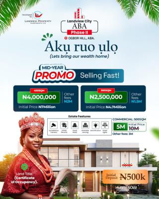 Mixed Use Land, * Land View City Aba, Phase 2 Ogbor Hill Aba *, Aba, Abia, Mixed-use Land for Sale