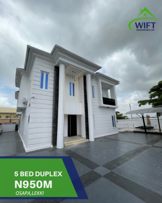 5 Bedroom Fully Detached Duplex, Osapa, Lekki, Lagos, Detached Duplex for Sale