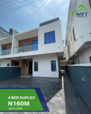 4 Bedroom Duplex, Ajah, Ajah, Lagos, Semi-detached Duplex for Sale