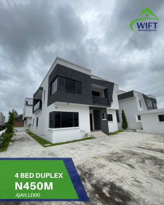 4 Bedroom Fully Detached Duplex, Ajah , Lekki, Ajah, Lagos, Detached Duplex for Sale