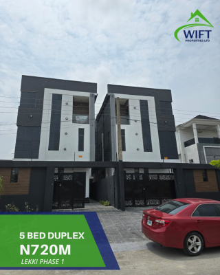 5 Bedroom Fully Detached Duplex, Lekki Phase 1, Lekki, Lagos, Detached Duplex for Sale
