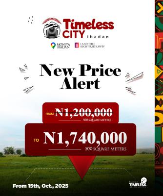 Land Measuring 500 Square Meter, Timeless City Estate, Moniya, Ibadan, Oyo, Residential Land for Sale