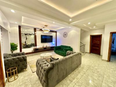 Luxuriously Furnished & Fully Serviced 4-bedroom Terrace Duplex + Bq, Salem, Ikate, Lekki, Lagos, Terraced Duplex for Rent