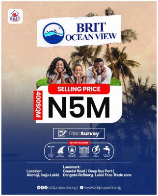 Most Affordable Ocean View Property at Ibeju Lekki Lagos, Aboreji, Ibeju Lekki, Lagos. Along Refinery and Sea Port Axis, Ibeju Lekki, Lagos, Residential Land for Sale