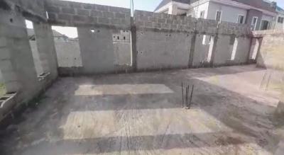 Uncompleted 4bedroom Duplex + 3units of 2bed Flats on High Foundation, Off Idowu Rufai St. Ago Palace, Okota, Isolo, Lagos, House for Sale