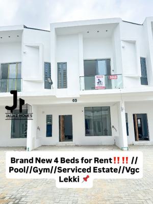 4 Bedroom Terraced Duplex, Vgc, Lekki, Lagos, House for Rent