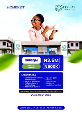Land, Elysian Court 2, Ola Axis, Km 46, Ogun, Residential Land for Sale