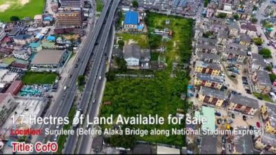 Prime Commercial Land, Bode Thomas, Surulere, Lagos, Commercial Land for Sale