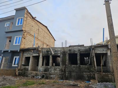 a 4 Bedroom Carcass Duplex with B/q, By Sahara 4, Lokogoma District, Abuja, Terraced Duplex for Sale