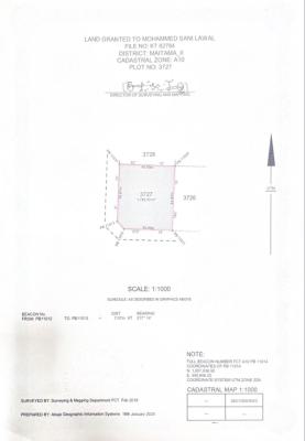 Plot of Land, Maitama District, Abuja, Residential Land for Sale