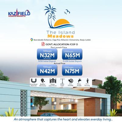 Verified Land with C of O, Iberokodo Lekki Epe Expressway Meadows Island Estate, Ibeju Lekki, Lagos, Mixed-use Land for Sale