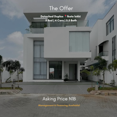 5 Bedroom Detached Duplex with Impeccable Finish, Ikate, Lekki, Lagos, Detached Duplex for Sale