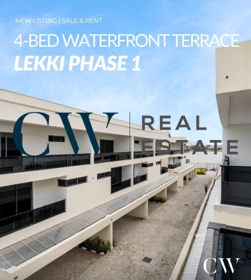 4-bedroom Terrace Duplex with Bq, Lekki Phase 1, Lekki, Lagos, Terraced Duplex for Rent