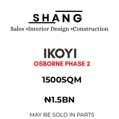 1500 Sqm Land Available in Osborne Phase 2, Osborne, Ikoyi, Lagos, Land for Sale