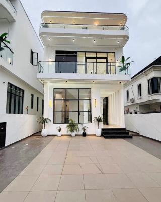 Luxury Contemporary 5 Bedroom Fully Detached Duplex with Pool, Chevron, Lekki, Lagos, Detached Duplex for Sale