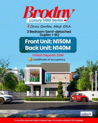 Luxury 3 Bedroom in an Secure, Gated, Developed Community, Brodny Luxury Villa, Abijo, Lekki, Lagos, Semi-detached Duplex for Sale
