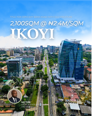 Prime 2,100sqm Land with Old Structure, Bank Road, Ikoyi, Lagos, Residential Land for Sale