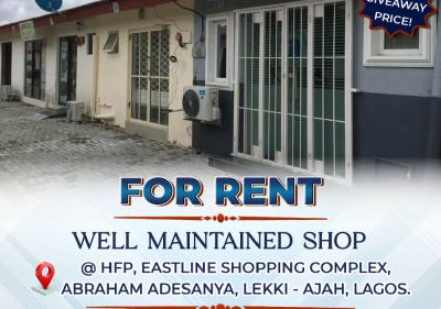 Shop/ Office, Hfp Eastline Shopping Complex, Abraham Adesanya, Ajah, Lagos, Office Space for Rent