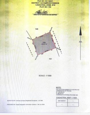 Well Developed 1964 Sqm Residential Plot on a Tarred Road, Katampe Extension, Katampe, Abuja, Residential Land for Sale