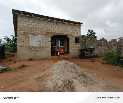Hot Deal! Uncompleted Mini-flats on 2 Full Plots (60ft By 120ft), Eleyele By Power Line, Oke Ore, Atan Ota, Ado-odo/ota, Ogun, Mixed-use Land for Sale