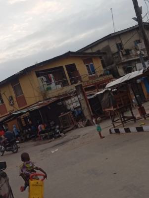 a Solid Story Building 100% Dry Land. Corner Piece on Half, Alapere, Ketu, Lagos, Block of Flats for Sale