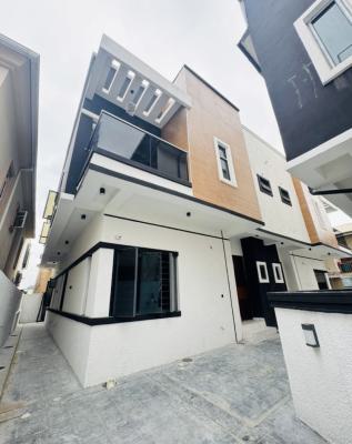 Contemporary Smart 4 Bedroom Semi Detached Home with Bq, Very Secured , Serene and Beautiful Estate in Chevron Chevron, Ikate, Lekki, Lagos, Semi-detached Duplex for Sale