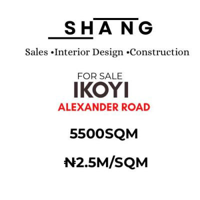5,500 Sqm Land Available in Old Ikoyi, Alexander Road, Old Ikoyi, Ikoyi, Lagos, Land for Sale
