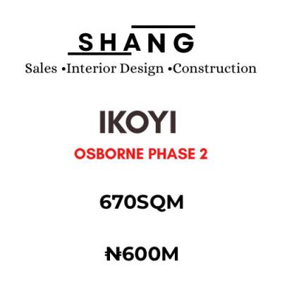 670sqm Land Available, Osborne Phase 2, Osborne, Ikoyi, Lagos, Land for Sale
