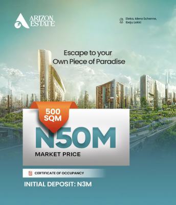 Arizon Estate: Smart Living, Secure Investment with C of  O, Eleko, Idera Scheme, Ibeju Lekki, Lagos, Residential Land for Sale
