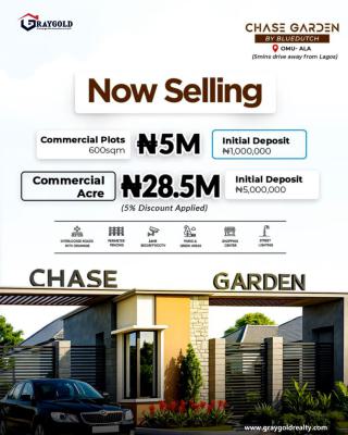 Chase Garden: Commercial Plots with High Roi Potential, Ala, Omu Road, Ijebu East, Ogun, Commercial Land for Sale