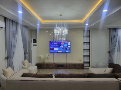 Exquisitely Designed 4 Bedroom Serviced and Furnished Terrace Duplex, Serene Neighborhood on a Tarred Access Road, Guzape District, Abuja, Terraced Duplex for Rent