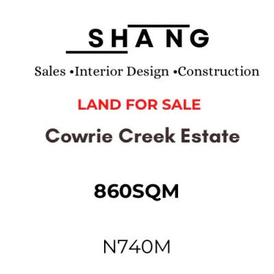 Cowrie Creek Estate 860sqm Land, Ikate, Lekki, Lagos, Land for Sale