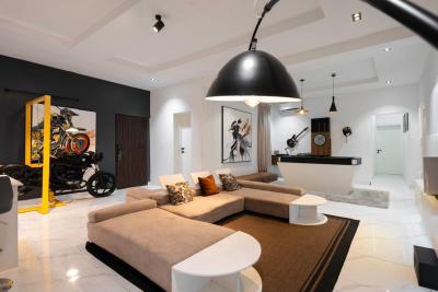 Cute 2 Bedroom Apt+ps5 + Snooker+board Games+guitar+power Bike, Meadow Hall Way, Ikate, Lekki, Lagos, Flat / Apartment Short Let