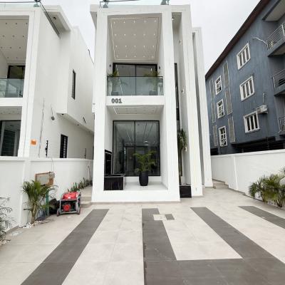 Brand New Super Finished 5 Bedroom Duplex with Bq, and Swimming Pool, in a Well Secured Estate in Chevron Tollgate Lekki Lagos, Lekki, Lagos, Detached Duplex for Sale