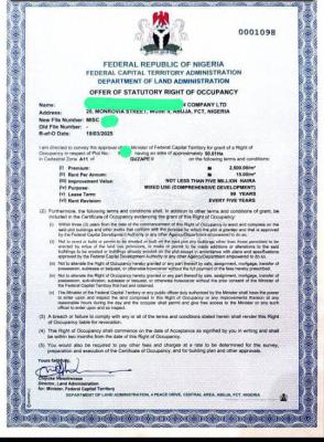 50 Hectares, Guzape District, Abuja, Land for Sale