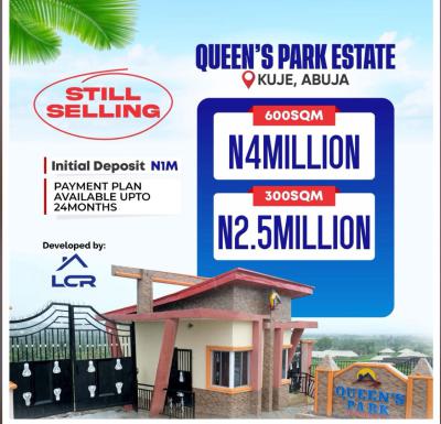 Affordable Land with R of O 2years Payment Plan Available, Queens Park Estate Kuje Motorable and Accessible, Kuje, Abuja, Mixed-use Land for Sale
