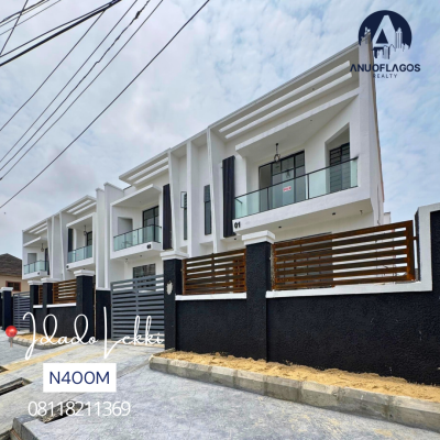 Rare Offer of 4 Bedroom Semi-detached Duplex with a Bq  . Pay & Pack I, Idado, Lekki, Lagos, Semi-detached Duplex for Sale