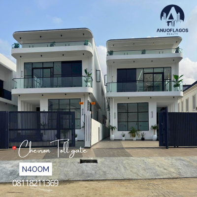 Unique 5 Bedroom Detached Duplex with Bq  and a Pool, Ikota, Lekki, Lagos, Detached Duplex for Sale