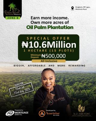 Palmrich Estate: Title Guaranteed, Investment Secured, Ewekoro, Ogun, Mixed-use Land for Sale