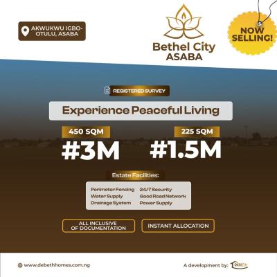 Bethel City  Asaba, Bethel City, Asaba, Delta, Residential Land for Sale