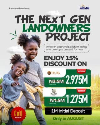 Enjoy 15% Discount Land with C of O in a Developed Community, Itura Gardens Estate Fence and Gated Moniya Iseyin Expressway, Ibadan, Oyo, Mixed-use Land for Sale