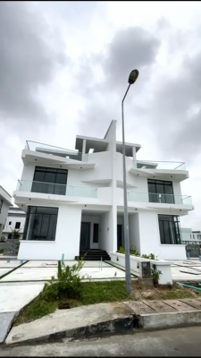 Contemporary 5 Bedroom Duplex with Swimming Pool, Bq, Ikate, Lekki, Lagos, Semi-detached Duplex for Sale