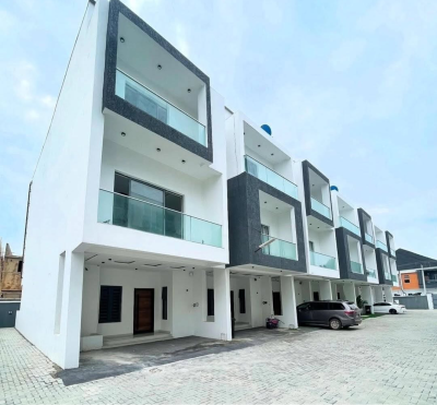 Luxury 4 Bedroom Terrace Duplex, Orchid Road By Jj Apartment, Lekki, Lagos, Terraced Duplex for Rent