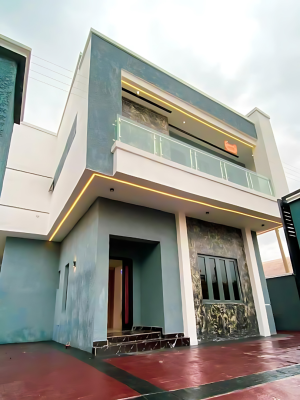 Contemporary 3 Bedroom Duplex in a Secure Estate, Favour Estate, Rumuodomaya, Port Harcourt, Rivers, Detached Duplex for Sale