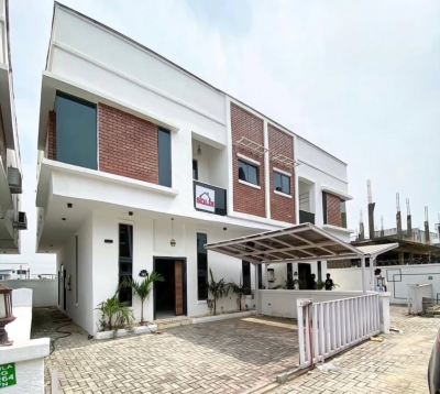 Spacious 4bedroom Terrace Duplex with Bq, Orchid Road By Jj Apartment, Lekki, Lagos, Terraced Duplex for Rent