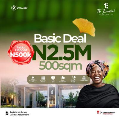 The Essential Estate (serviced Plots), Omu, Epe, Lagos, Mixed-use Land for Sale