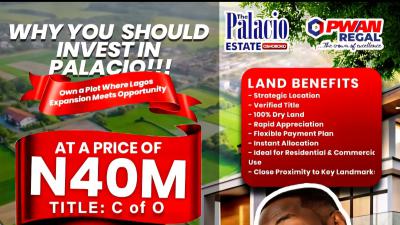 Palacio Estate Plots with C of O, Palacio Estate - Oshoroko, Ibeju Lekki, Lagos, Mixed-use Land for Sale