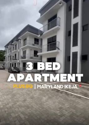 Prime 3-bedroom Apartment + Bq in Maryland Ikeja ---secure Estate Living, Anthony, Maryland, Lagos, Block of Flats for Sale